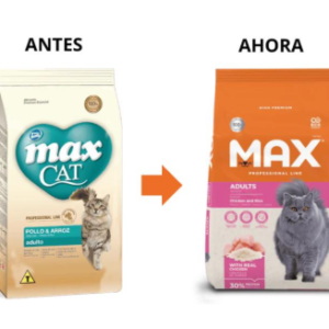 max cat adulto pollo y arroz 3kilos